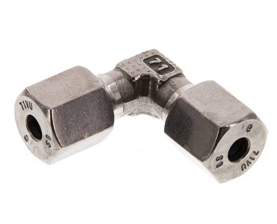 6S Codo de acero inoxidable de 90 grados Anillo de corte 630 Barra DIN 2353