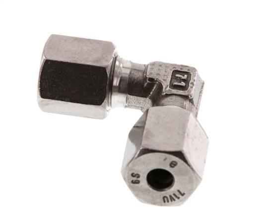 6S Codo de acero inoxidable de 90 grados Anillo de corte 630 Barra DIN 2353
