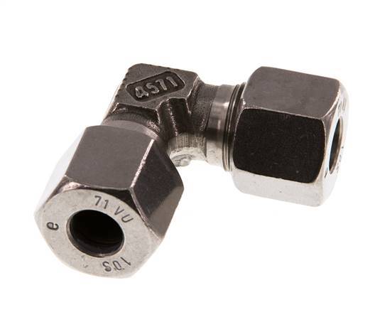 10S Codo de acero inoxidable de 90 grados Anillo de corte 630 Barra DIN 2353