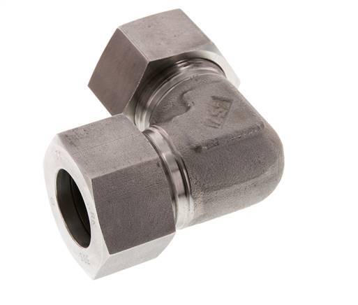 30S Codo de acero inoxidable de 90 grados Anillo de corte 400 Barra DIN 2353