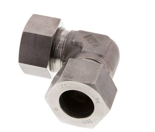 30S Codo de acero inoxidable de 90 grados Anillo de corte 400 Barra DIN 2353