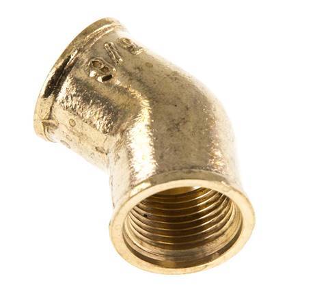Rp 3/8'' Codo de latón de 45 grados 16 Bar