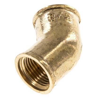 Rp 3/8'' Codo de latón de 45 grados 16 Bar