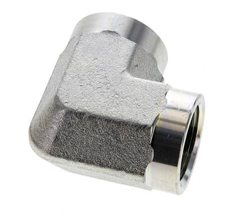 codo de 90 grados de acero galvanizado de 3/4'' NPT 170 Bar - Hidráulico