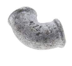 Rp 1/4'' Zinc plated Cast iron 90 deg Elbow Fitting 25 Bar [5 Pieces]