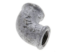Rp 1/4'' Zinc plated Cast iron 90 deg Elbow Fitting 25 Bar [5 Pieces]