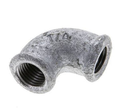 Rp 1/4'' Zinc plated Cast iron 90 deg Elbow Fitting 25 Bar [5 Pieces]