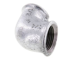 Rp 3/4'' x Rp 1/2'' Zinc plated Cast iron 90 deg Elbow Fitting 25 Bar [5 Pieces]