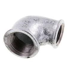 Rp 3/4'' x Rp 1/2'' Zinc plated Cast iron 90 deg Elbow Fitting 25 Bar [5 Pieces]