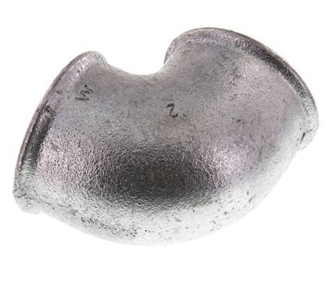 Rp 2'' Hierro fundido zincado Codo de 90 grados 25 Bar