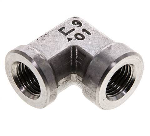 1/4'' NPT Codo de 90 grados de acero inoxidable 275 Bar - Hidráulico