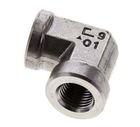 1/4'' NPT Codo de 90 grados de acero inoxidable 275 Bar - Hidráulico