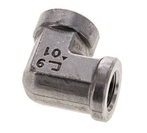 1/4'' NPT Codo de 90 grados de acero inoxidable 275 Bar - Hidráulico