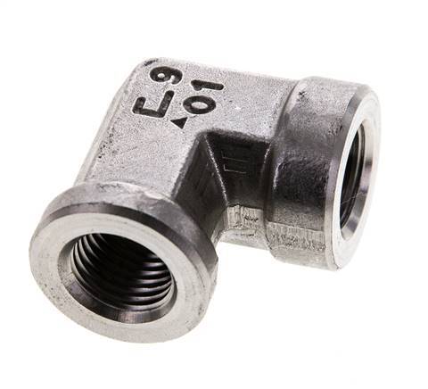 1/4'' NPT Codo de 90 grados de acero inoxidable 275 Bar - Hidráulico