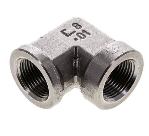 3/4'' NPT Codo de 90 grados de acero inoxidable 170 Bar - Hidráulico