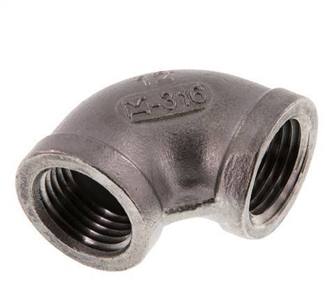 codo de 90 grados de acero inoxidable de 1/2'' NPT 16 Bar