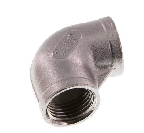 Rp 1/2'' Stainless steel 90 deg Elbow Fitting 10 Bar [2 Pieces]