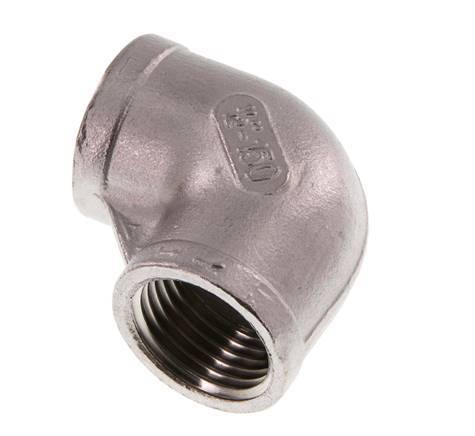 Rp 1/2'' Stainless steel 90 deg Elbow Fitting 10 Bar [2 Pieces]