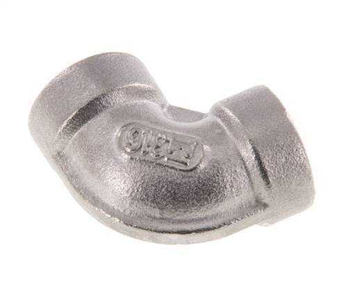 1/8'' NPT Stainless steel 90 deg Elbow Fitting 16 Bar [2 Pieces]