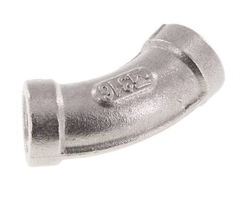 Rp 1/8'' Stainless steel 45 deg Elbow Fitting 16 Bar [2 Pieces]