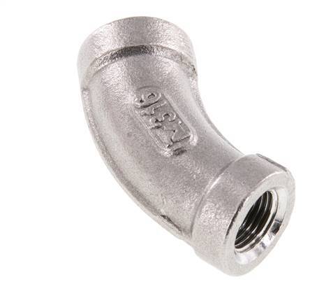 Rp 1/8'' Stainless steel 45 deg Elbow Fitting 16 Bar [2 Pieces]