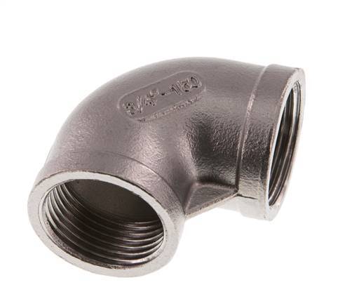 Rp 3/4'' Codo de 90 grados de acero inoxidable 10 Bar
