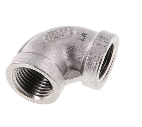 codo de 90 grados de acero inoxidable de 3/8'' NPT 16 Bar