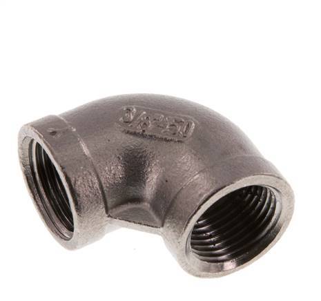 Rp 3/8'' Stainless steel 90 deg Elbow Fitting 10 Bar [2 Pieces]