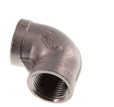 Rp 3/8'' Stainless steel 90 deg Elbow Fitting 10 Bar [2 Pieces]