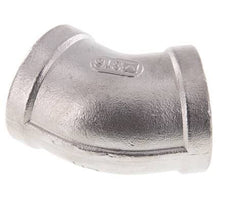 Rp 1'' Codo de acero inoxidable de 45 grados 16 Bar