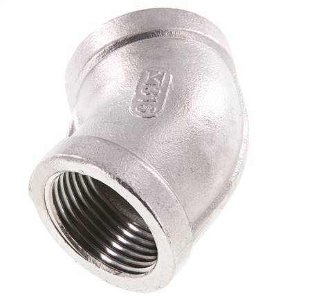 Rp 1'' Codo de acero inoxidable de 45 grados 16 Bar