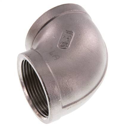 Rp 1 1/2'' Codo de 90 grados de acero inoxidable 16 Bar