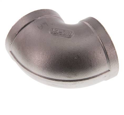 Rp 1 1/2'' Codo de 90 grados de acero inoxidable 16 Bar