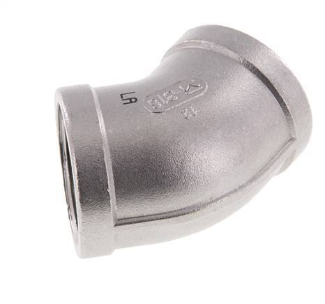 Rp 1 1/4'' Codo de 45 grados de acero inoxidable 16 Bar