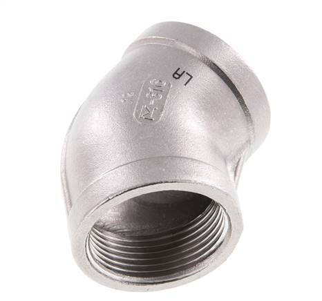 Rp 1 1/4'' Codo de 45 grados de acero inoxidable 16 Bar