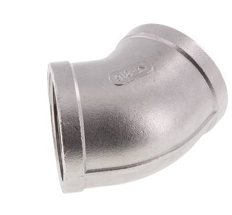 Rp 2'' Acero inoxidable 45 grados Codo 16 Bar
