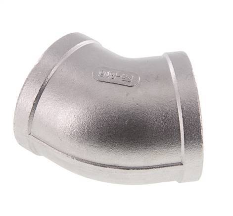 Rp 2'' Acero inoxidable 45 grados Codo 16 Bar