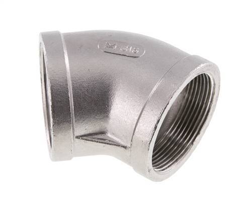 Rp 2'' Acero inoxidable 45 grados Codo 16 Bar