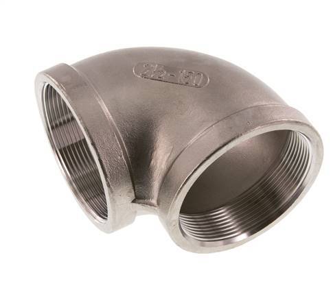Rp 2 1/2'' Codo de 90 grados de acero inoxidable 16 Bar
