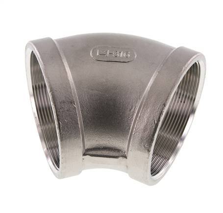 Rp 3'' Acero inoxidable 45 grados Codo 16 Bar