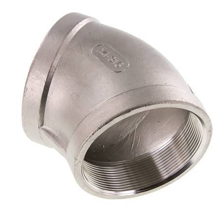 Rp 3'' Acero inoxidable 45 grados Codo 16 Bar