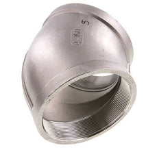 Rp 4'' Codo de acero inoxidable de 45 grados 16 Bar