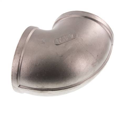 Rp 4'' Codo de 90 grados de acero inoxidable 16 Bar