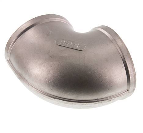 Rp 4'' Codo de 90 grados de acero inoxidable 16 Bar