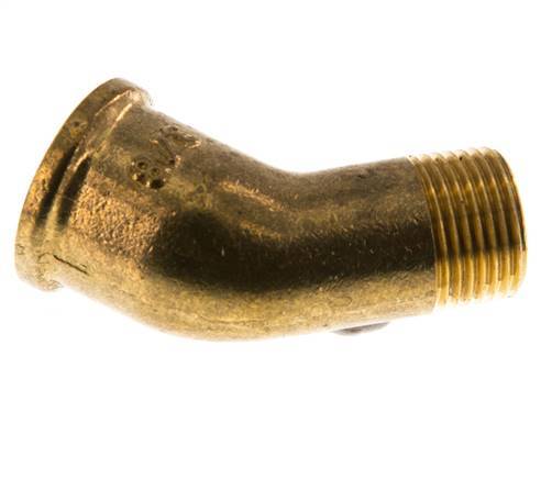 Rp 3/8'' x R 3/8'' F/M Brass 45 deg Elbow Fitting 16 Bar
