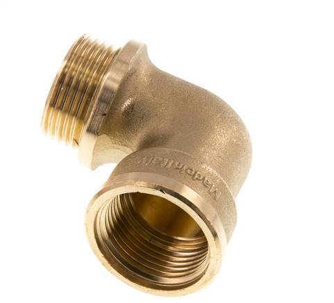 G 1'' F/M Codo de latón de 90 grados 16 Bar