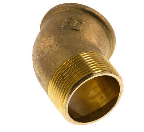 Rp 1 1/2'' x R 1 1/2'' F/M Brass 45 deg Elbow Fitting 16 Bar