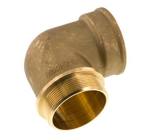 G 2 1/2'' x G 2 1/2'' F/M Codo de latón de 90 grados 16 Bar