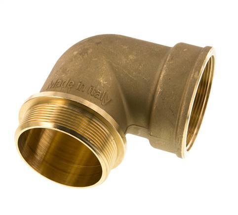 G 2 1/2'' x G 2 1/2'' F/M Codo de latón de 90 grados 16 Bar
