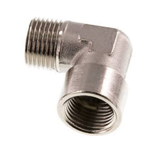 G 1/2'' x R 1/2'' F/M Codo de 90 grados de latón niquelado 16 Bar